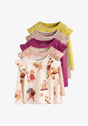 Next, REGULAR FIT - LONG SLEEVE RIBBED TOPS 5 PACK - Top s dlhým rukávom - berry autumn fairies
