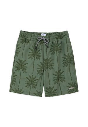 PALM PRINT - Swimming shorts - khaki