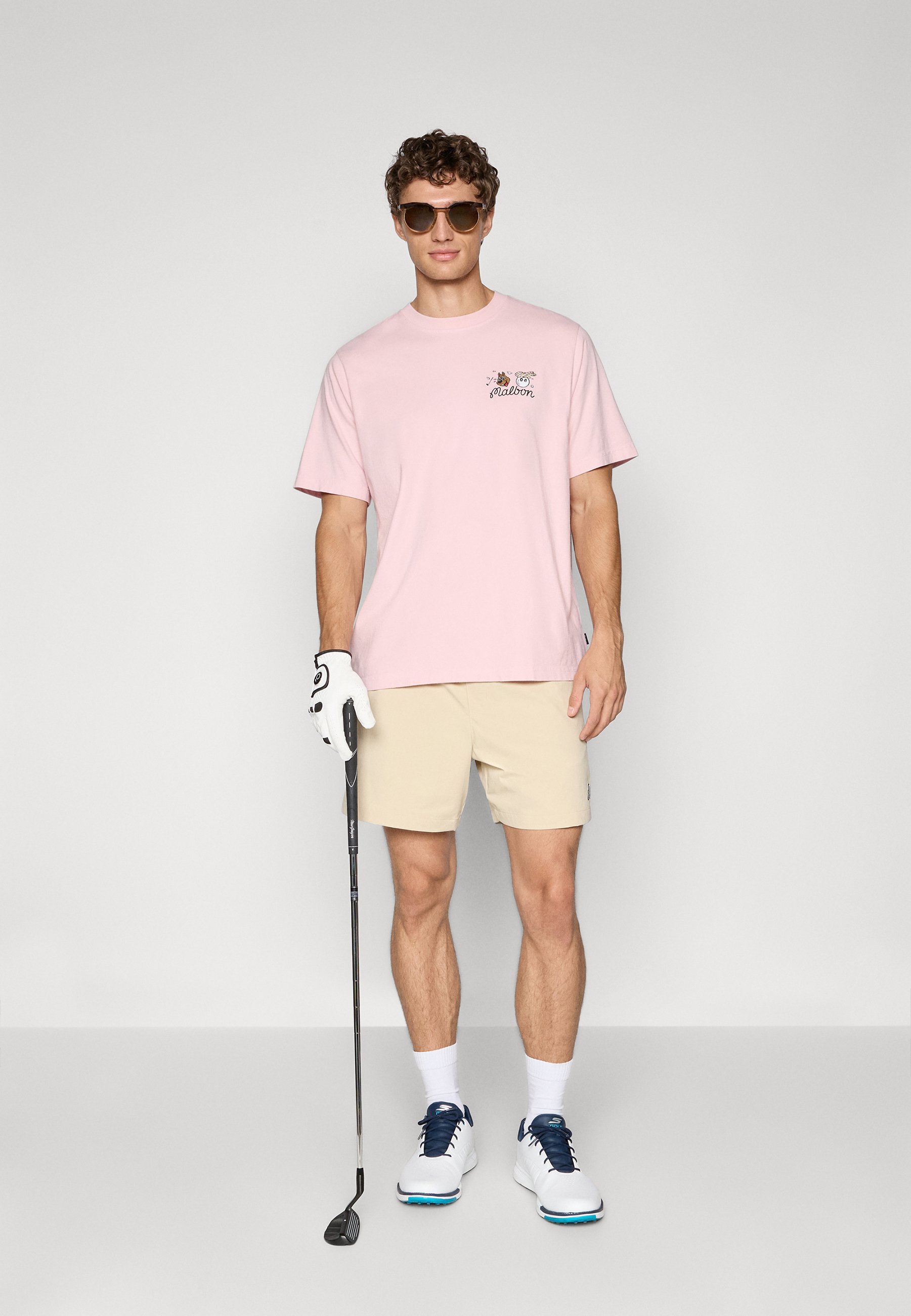 Malbon TWO MAN SCRAMBLE - Print T-shirt - pink - Zalando.co.uk