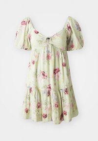 PUFF SLEEVE DRESS - Kjole - green