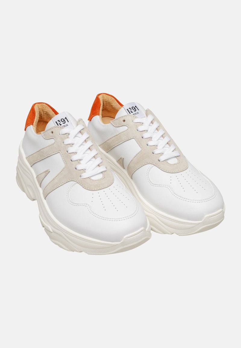 Damen Sneaker low | N91 STYLE CHOICE DG Sneaker low weiß/orange/weiß - LD65469 Damen Sneaker low | N91 STYLE CHOICE DG Sneaker low weiß/orange/weiß - LD65469