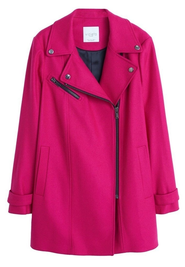 Violeta by Mango Kurzmantel pink (Pre-owned) Zalando