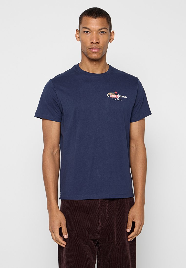 Pepe Jeans T-shirt print donkerblauw