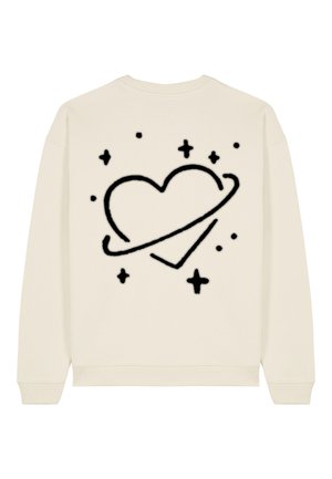SATURN BACK PRINT UNISEX HEAVYWEIGHT - Sweatshirt - off white