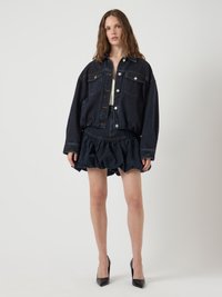 YAS YASBROOKE - Džinsinis sijonas - dark blue denim