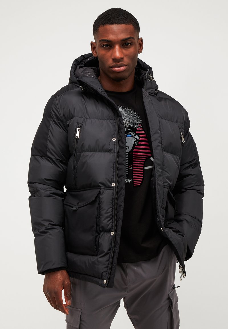 Alessandro Zavetti VERO PUFFER JACKET Téli dzseki jet black/fekete