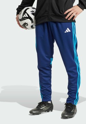 ESSENTIALS  - Pantaloni sportivi - dark blue   shock cyan   white