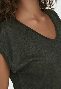 ONLY ONLSILVERY V NECK NOOS - Camiseta básica - rosin