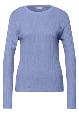 PULLOVER MIT STRUKTUR - Maglione - blau