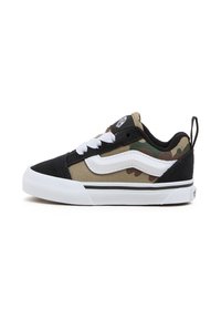 Vans KNU SKOOL ELASTIC LACE - Lauflernschuh - black/green