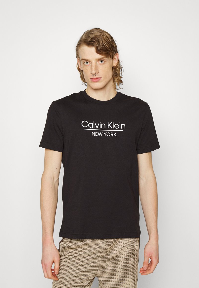 Calvin Klein NEW YORK LOGO Print Tshirt black Zalando.co.uk