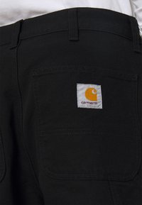 Carhartt WIP DOUBLE KNEE PANT - Calças - black rinsed