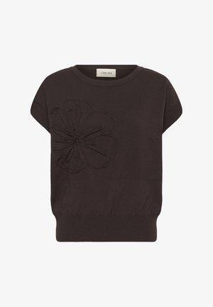 Cream, CRDELA SLIPOVER W DECO - T-shirts print - java