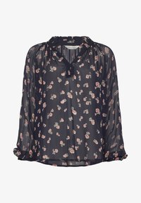 Vybrané, dark navy mini blurred flower