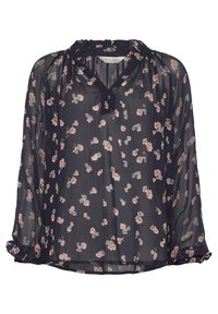 KELSIA - Blus - dark navy mini blurred flower
