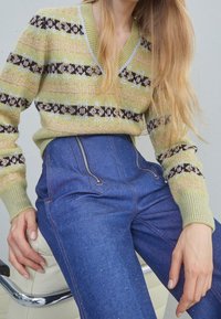 Victoria Beckham Stickad tröja - light green