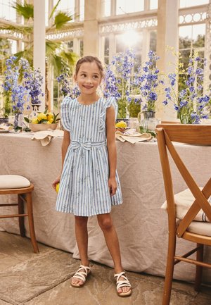 Next, STRIPE RUFFLE - Hverdagskjole - blue