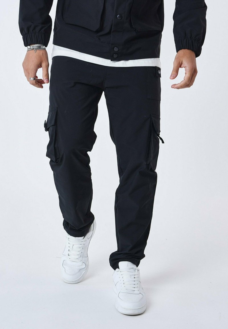 Project X Paris WORKWEAR MULTIPOCHES - Pantalon cargo - noir