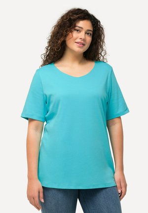 RONDE HALS - T-shirt basic - deep aqua