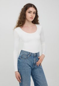 Terranova Maglietta a manica lunga - bianco lana