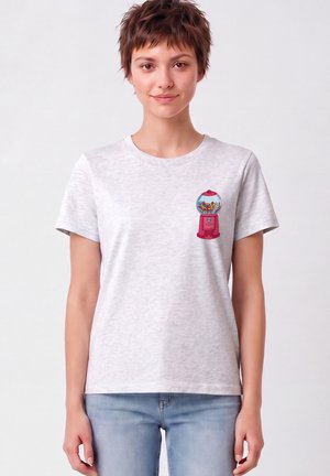 watapparel, KAUGUMMIAUTOMAT - T-shirt imprimé - cool heather grey