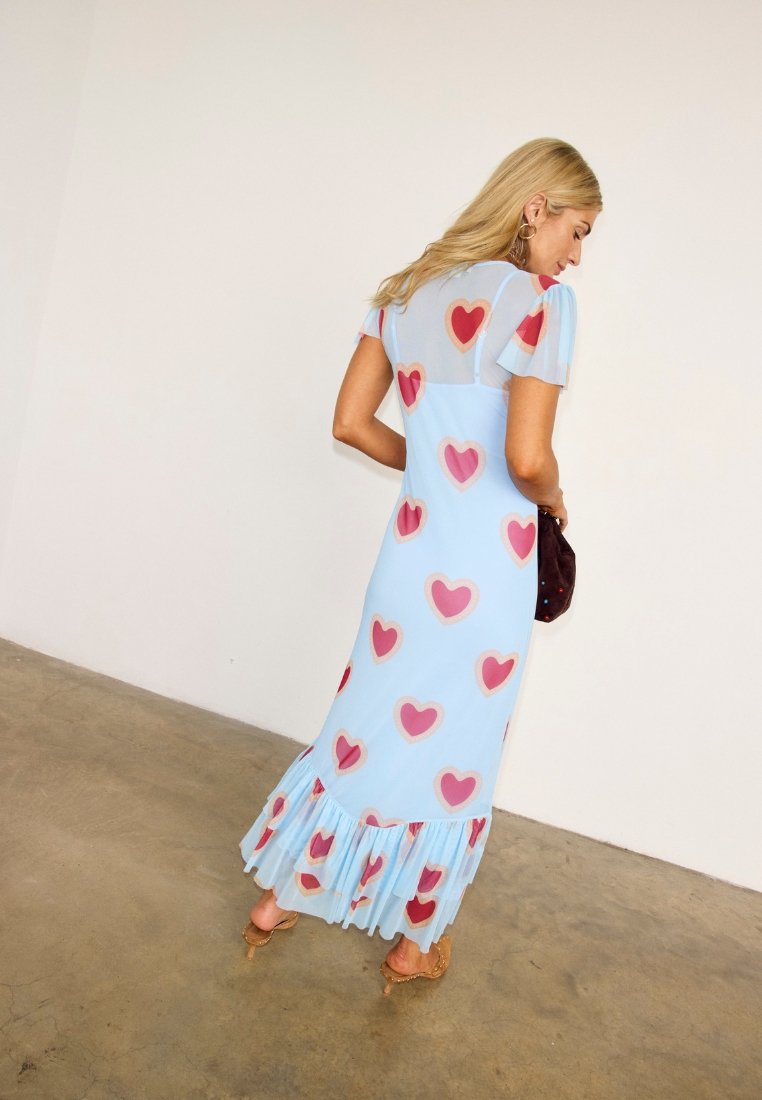 Never Fully Dressed BABY BLUE HEART KATIE MESH DRESS - Maxi dress - blue - Zalando.ie Never Fully Dressed BABY BLUE HEART KATIE MESH DRESS - Maxi dress - blue - Zalando.ie