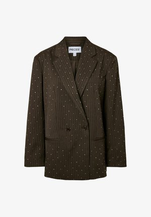 Pieces, BLAZER PCFALKA PINSTRIPE - Manteau court - delicioso