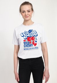 Henry Tiger PEPSI TRY ME - T-shirts print - white