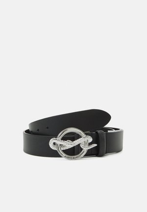 BELT UNISEX - Belt - black/silver-coloured