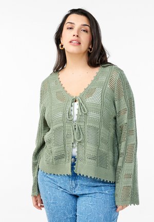 Zizzi Cardigan - green bay