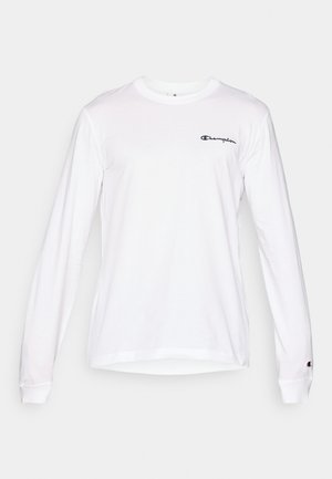 Champion ICONS CONTRAST CREWNECK LONG SLEEVE  - Camiseta de manga larga - white