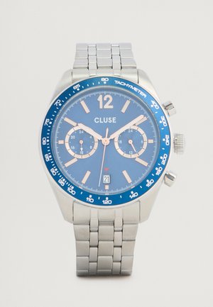 ARAVIS DUAL - Hodinky se stopkami - silver-coloured/blue