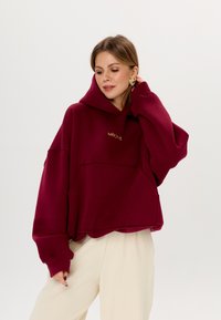 MIRONS Felpa con cappuccio - bordeaux