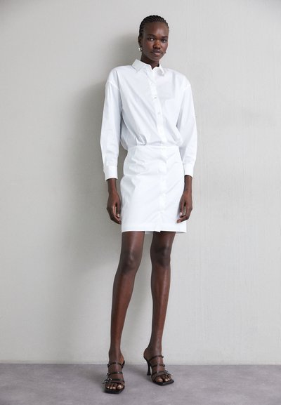 Theory FITTED LUXE - Robe chemise - white