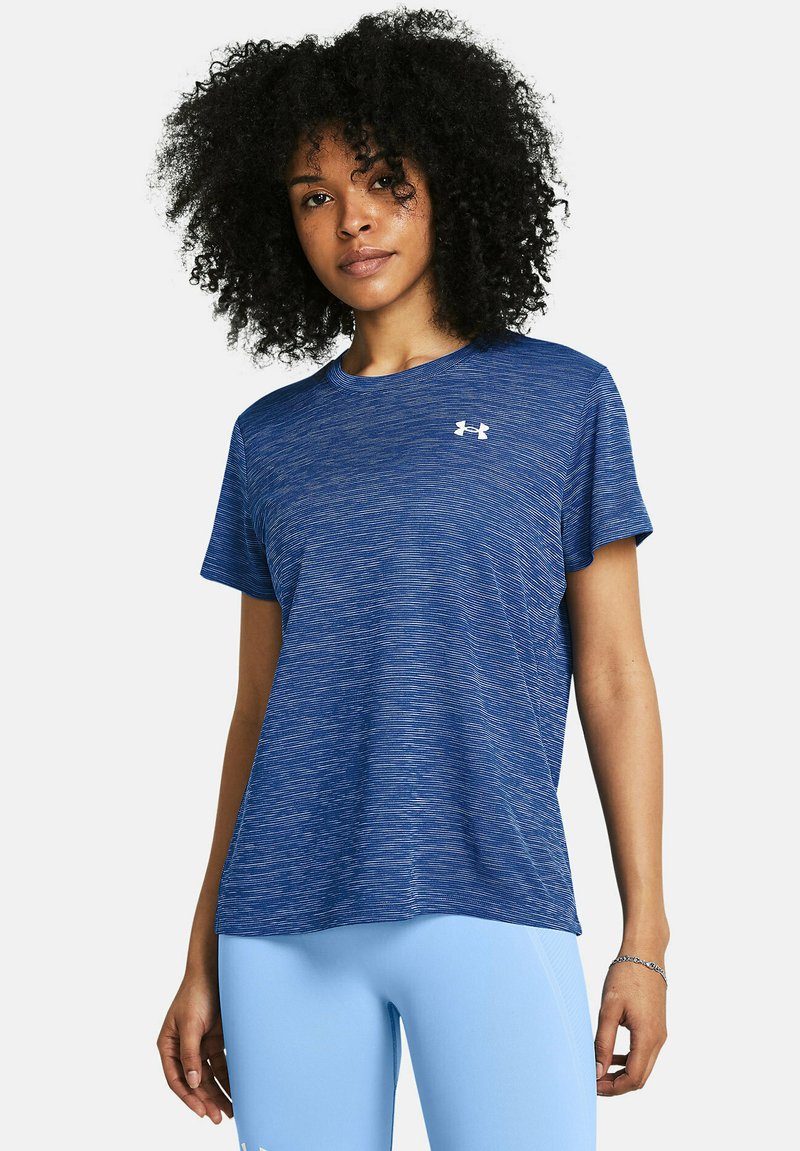 Under Armour TECH TEXTURED - Sportiniai marškinėliai trumpomis rankovėmis - tech blue