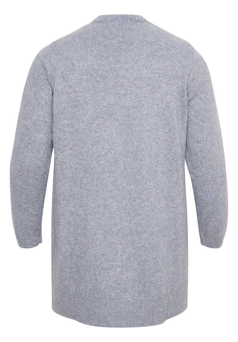Damen Strickjacken | Kaffe Curve Strickjacke tradewinds melange/grau-meliert - RD74967 Damen Strickjacken | Kaffe Curve Strickjacke tradewinds melange/grau-meliert - RD74967