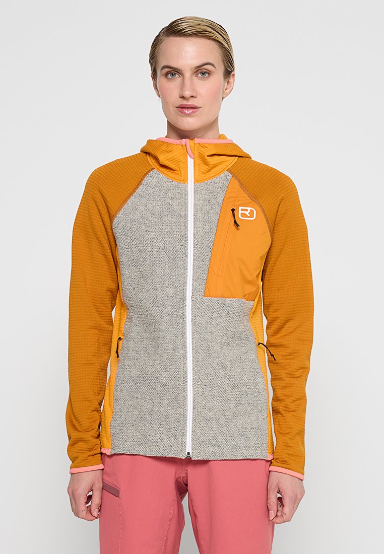 Ortovox Fleecejas oranje Ortovox Fleecejas oranje
