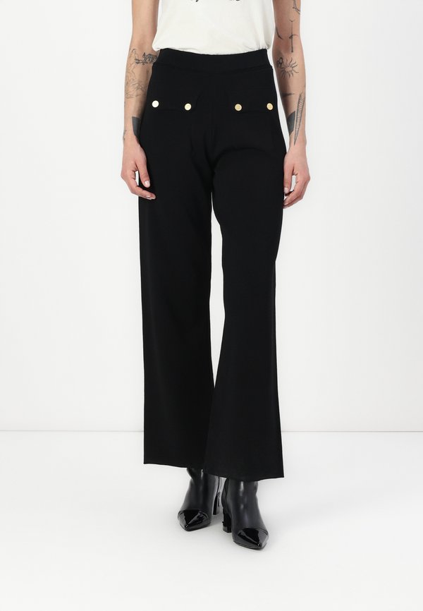 BUTTON PANTS - Trousers