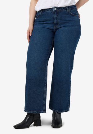 NMALEXA CURVE  - Relaxed fit jeans - dark blue denim