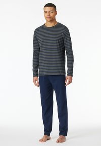 Schiesser CASUAL ESSENTIALS - Pyjama - anthrazit blau