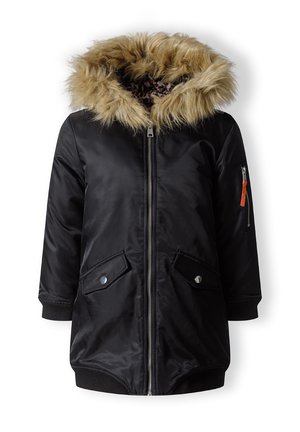 PARKA WITH FUR TRIM HOOD - Hoodie - black sand