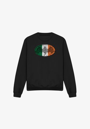 Cotton Soul, BATMANIRISH CELTIC SYMBOL - Sweatshirt - black