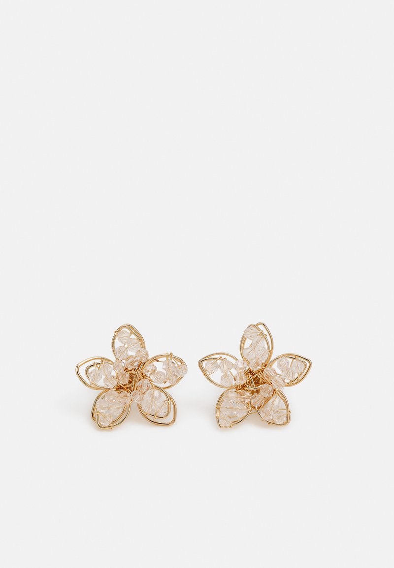 sweet deluxe - STATEMENT STUD EARRING BEADS - Earrings - gold-coloured/white, Enlarge