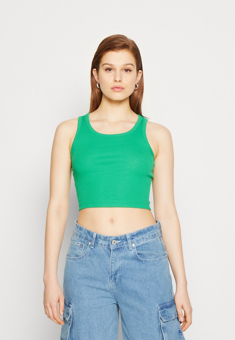 ONLY ONLKENYA CROPPED Top green bee/grün Zalando.at