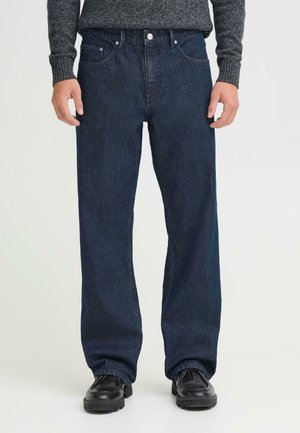 Jeans a sigaretta - unwashed blue denim