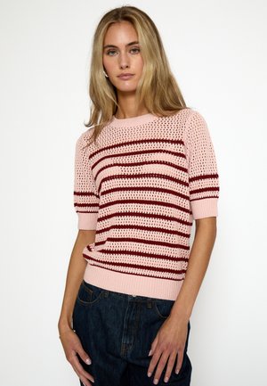 KENZANA - T-shirts print - fuchsia pink stripe