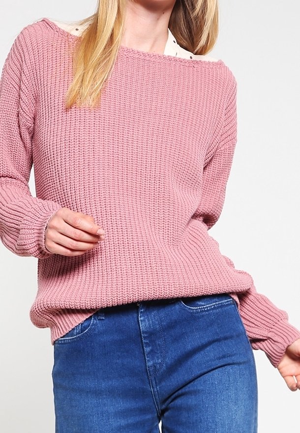 Missguided Stickad tröja - pink