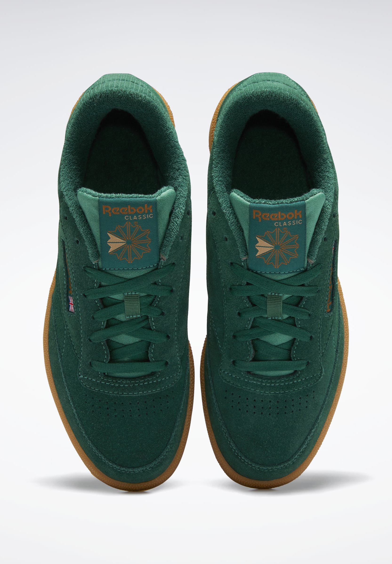 Reebok Classic CLUB UNISEX - Sneakers laag - dark green/wild brown/reebok  rubber gum/donkergroen - Zalando.be