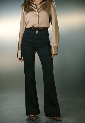 Next, REGULAR FIT - HIGH RISE STRETCH  - Flared Jeans - black