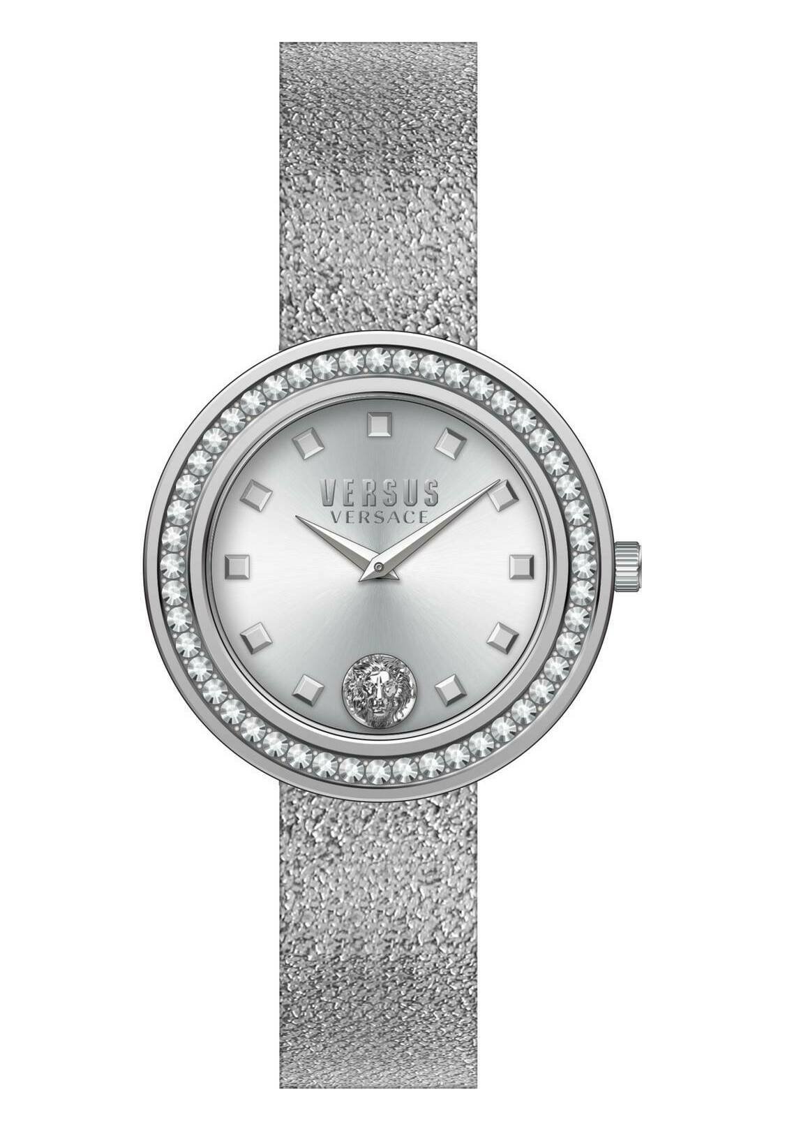 Versus Versace Silver Watch with Crystal Accents Versus Silver Crystal Bezel White Dial Women main image 3